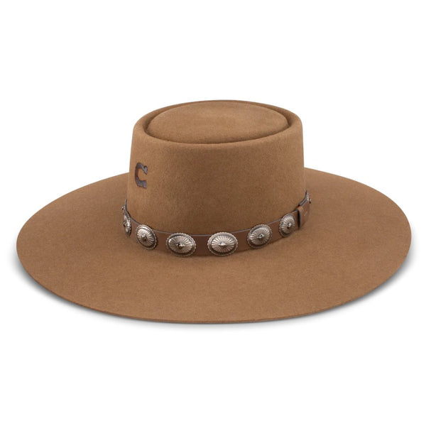 Charlie Horse Womens High Desert Felt Hat Pecan Color