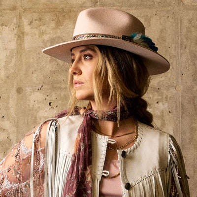 Charlie 1 Horse Womens Lainey Wilson Hillbilly Hippie Felt Hat - CWHLBH10-PP