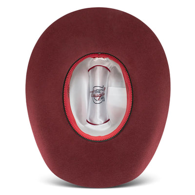 Charlie 1 Horse Womens The Cowgirl Hat Felt Hat Cranberry - CWCWHT72-KR