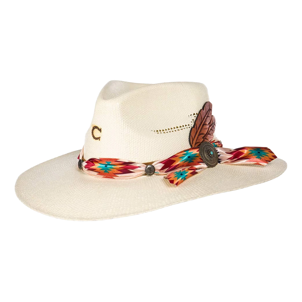 Charlie 1 Horse Womens Navajo Straw Hat