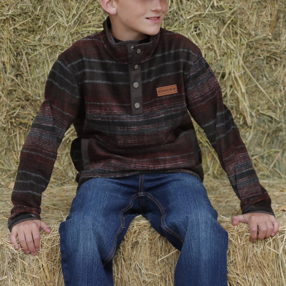 Cinch Boys Brown Pullover