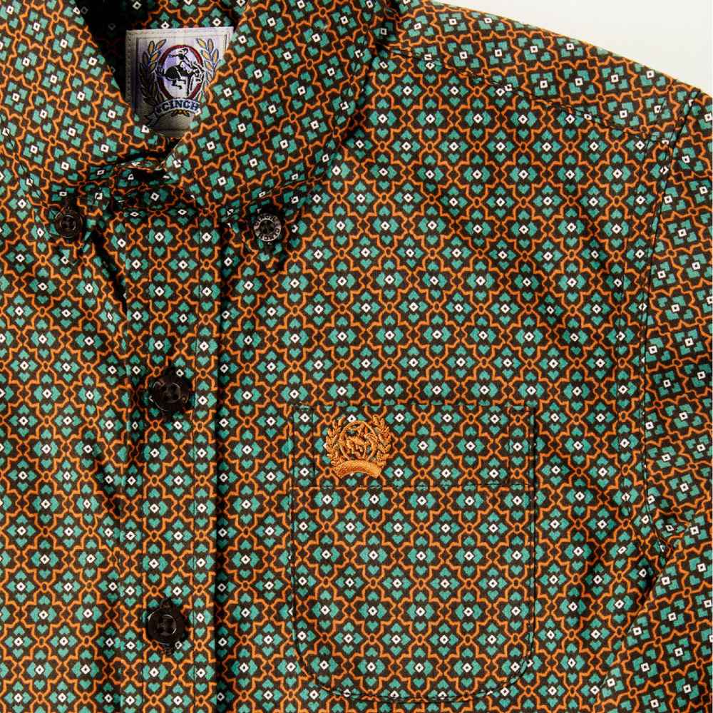 Cinch Boys Geometric Western Shirt