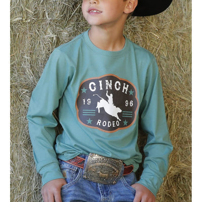 Cinch Boys Green Buckle T-Shirt