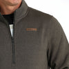 Cinch Mens 1/2 Zip Brown Fleece Pullover