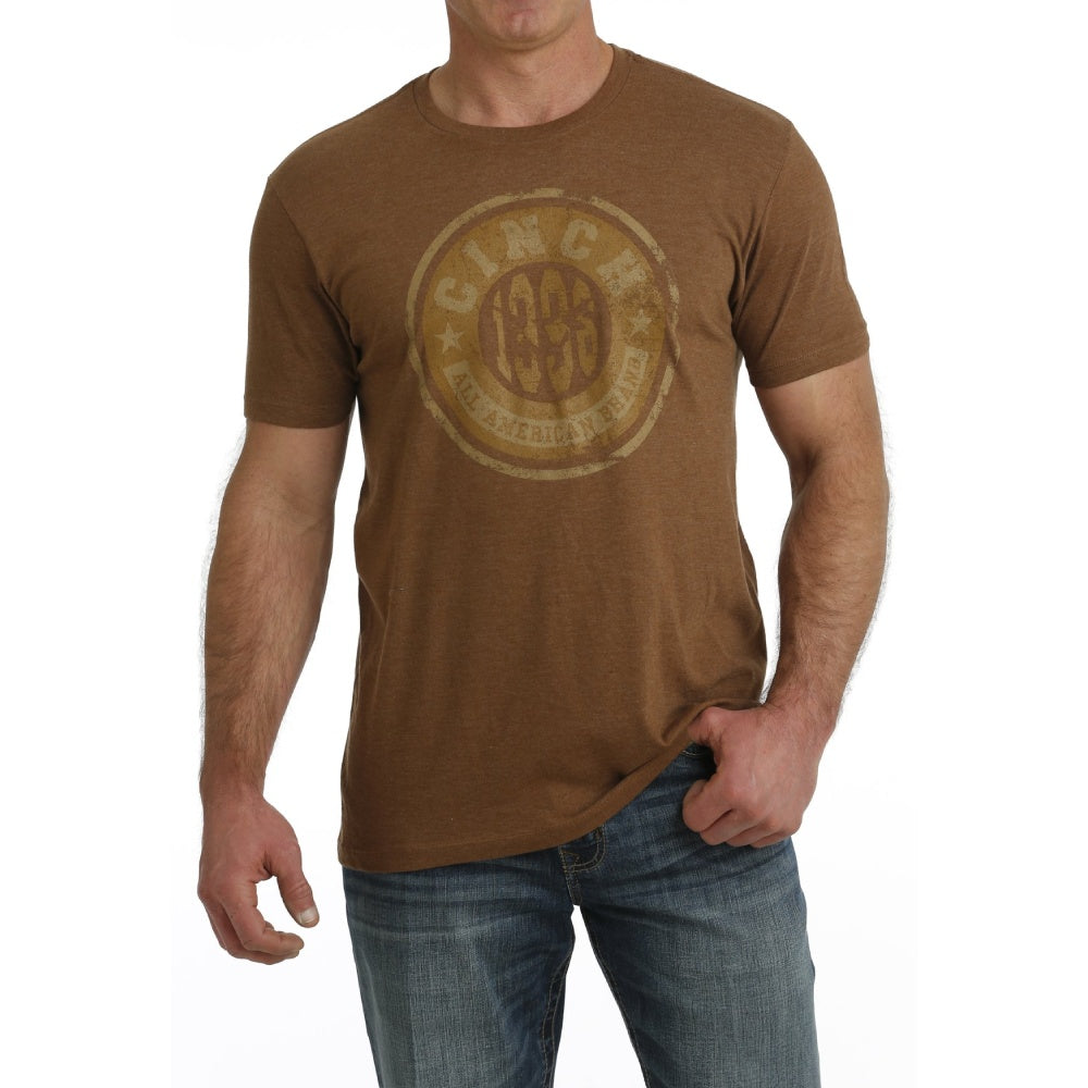Cinch Mens All American T-Shirt - MTT1690615-BRN