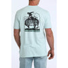 Cinch Mens American Rodeo Graphic T-Shirt Mint - MTT1690732-GRN