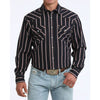 Cinch Mens ArenaFlex Modern Fit Snap Front Western Shirt Navy - MTW1303105-NAV