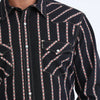 Cinch Mens ArenaFlex Modern Fit Snap Front Western Shirt Navy - MTW1303105-NAV