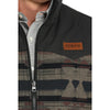 Cinch Mens Aztec Reversible Zip Vest Brown - MWV1576005-BRN