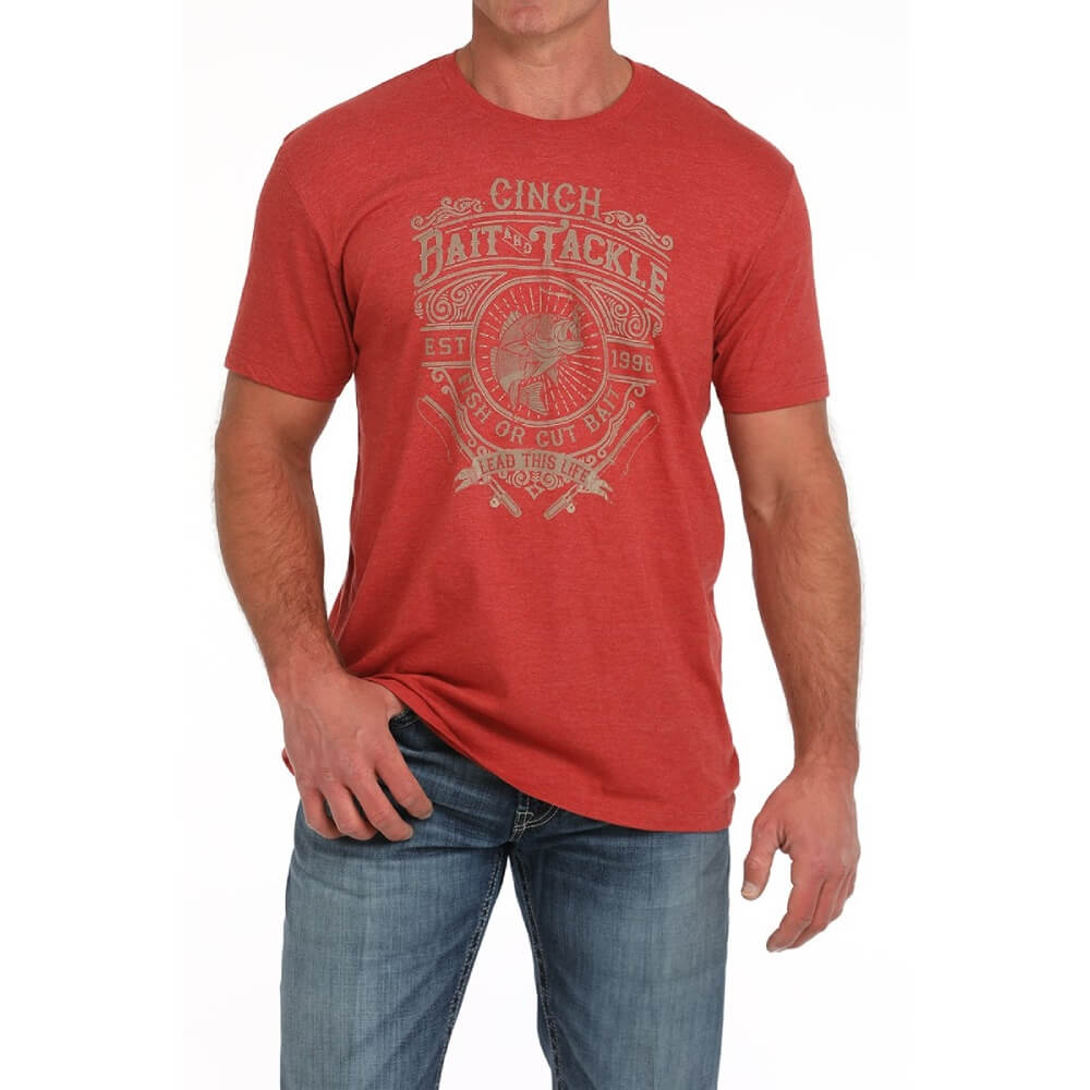 Cinch Mens Bait and Tackle T-Shirt