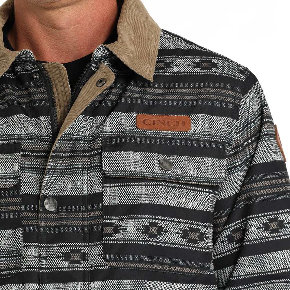 Cinch Mens Barn Black/Gray Jacket