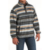 Cinch Mens Black Polar Fleece Pullover