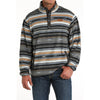 Cinch Mens Black Polar Fleece Pullover