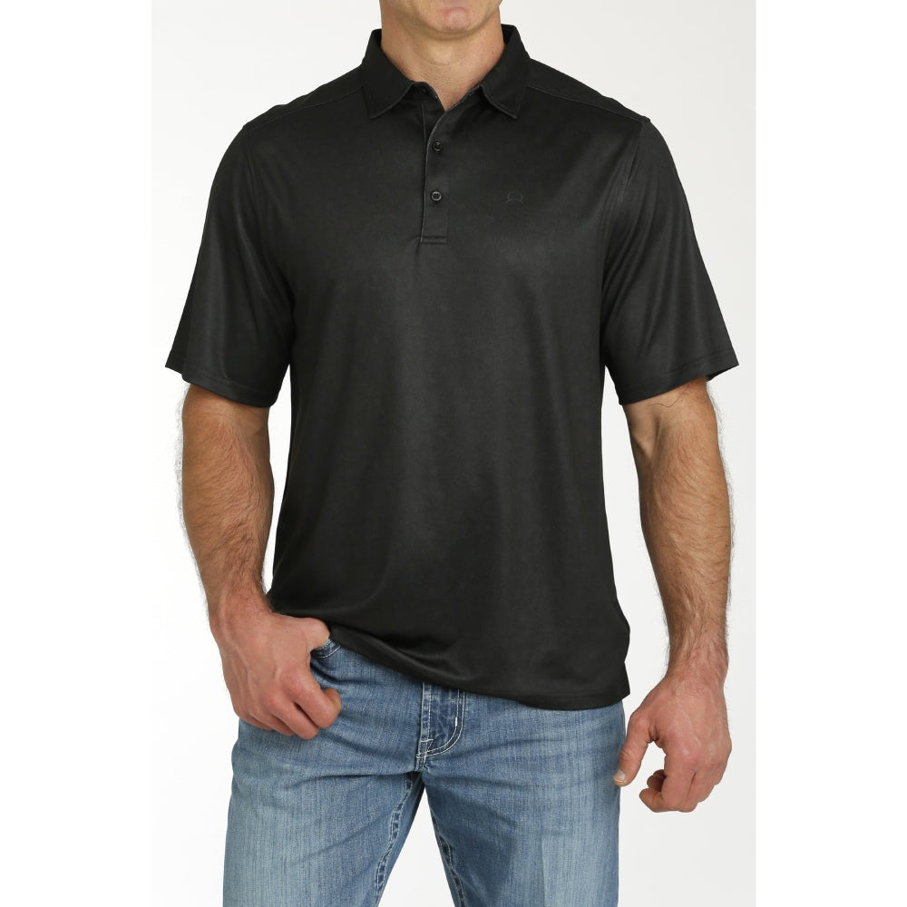 Cinch Mens Black Polo Shirt