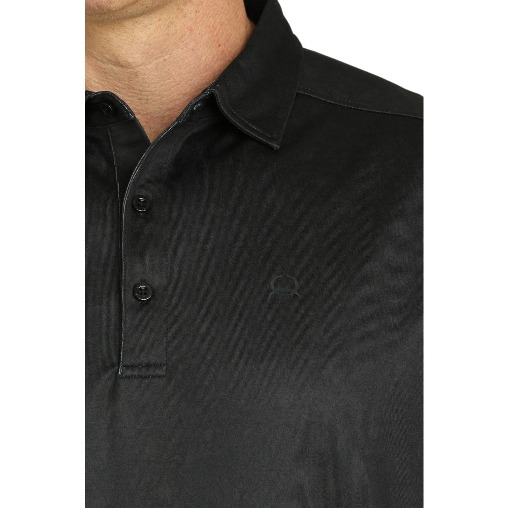 Cinch Mens Black Polo Shirt