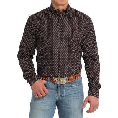 Cinch Mens Black Western Shirt