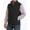 Cinch Mens Bonded Western Softshell Vest - MWV1012010-BLK