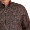 Cinch Mens Brown Paisley Western Shirt