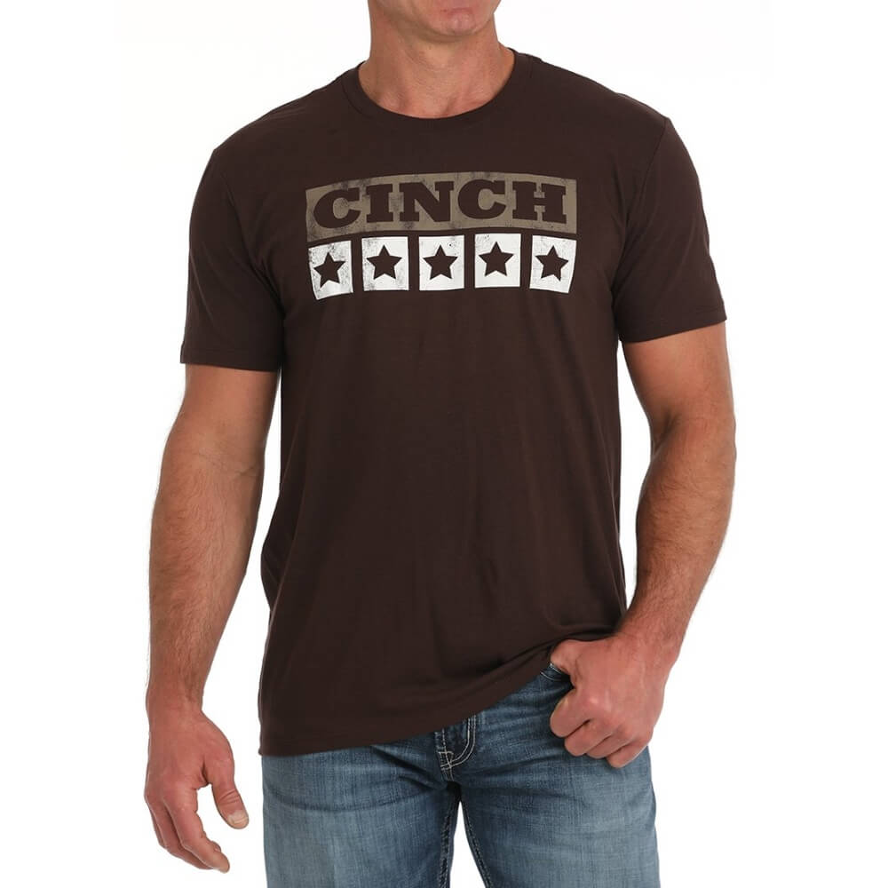 Cinch Mens Brown T-Shirt