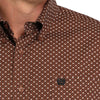 Cinch Mens Brown Western Shirt