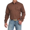 Cinch Mens Brown Western Shirt