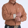 Cinch Mens Button-Down Western Shirt Brown - MTW1106029-BRN
