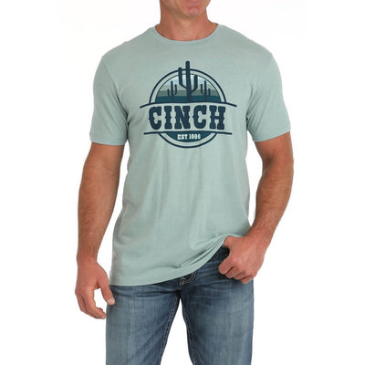 Cinch Mens Cactus T-Shirt Green