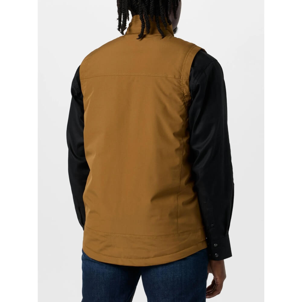 Cinch Mens Canvas Quilted Polyfill Lined Vest Brown - MWV1927002-BRN