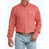 Cinch Mens Classic Fit Button-Down Western Shirt Red - MTW1106095-RED