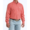 Cinch Mens Classic Fit Button-Down Western Shirt Red - MTW1106095-RED