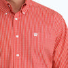 Cinch Mens Classic Fit Button-Down Western Shirt Red - MTW1106095-RED