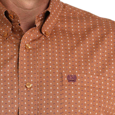 Cinch Mens Classic Fit Western Shirt Brown - MTW1105978-BRN
