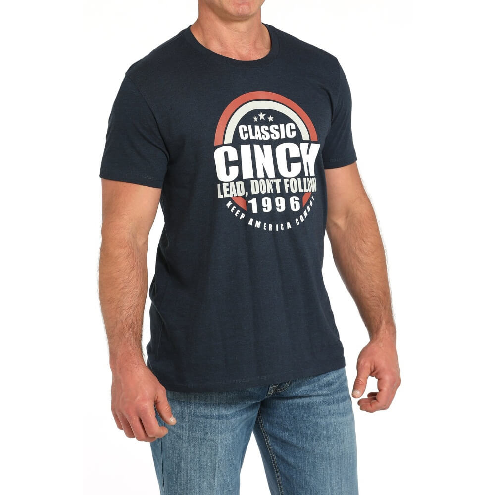 Cinch Mens Classic T-Shirt Navy
