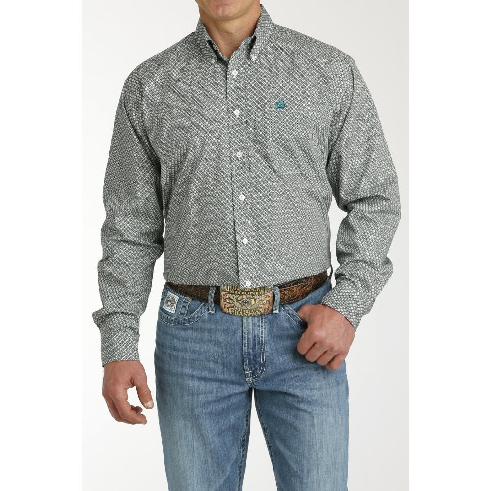 Cinch Mens Cream Western Shirt