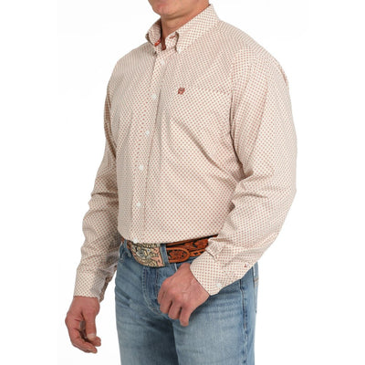 Cinch Mens Cream Western Shirt