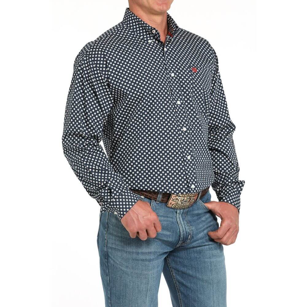 Cinch Mens Daisy Print Western Shirt