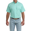 Cinch Mens Diamond Print Shirt Turquoise - MTW1111529-TUR