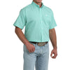 Cinch Mens Diamond Print Shirt Turquoise - MTW1111529-TUR