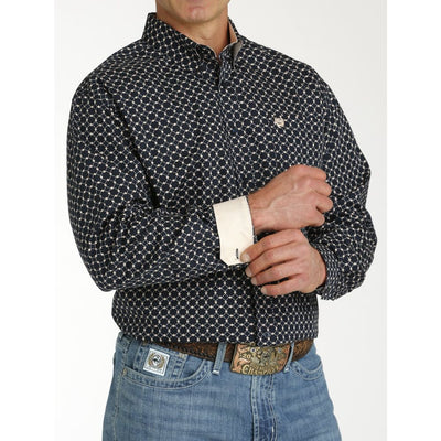 Cinch Mens Diamond Print Western Shirt 