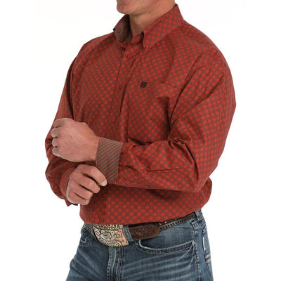 Cinch Mens Diamond Print Western Shirt