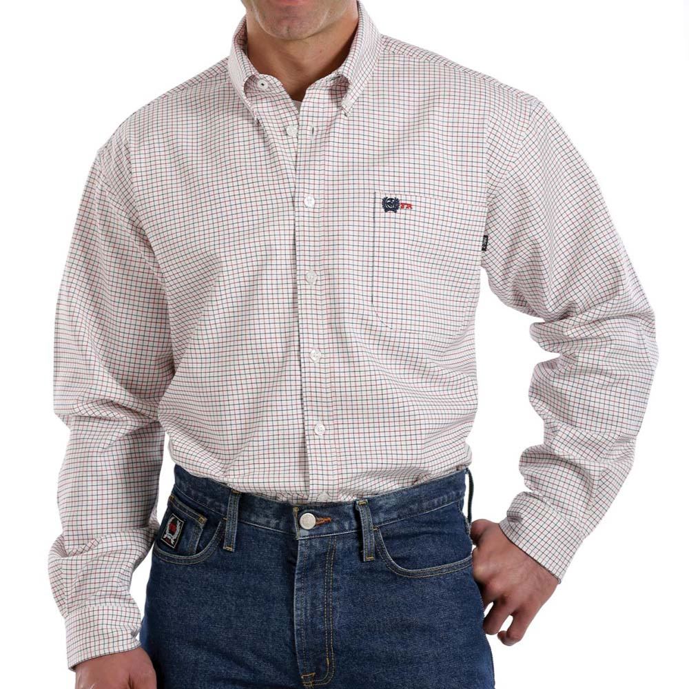 Cinch Mens FR WRX Work Shirt - MLW3001002-WHT