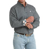 Cinch Mens Geo Print Classic Fit Western Shirt Teal - MTW1106104-TEA