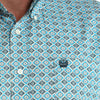 Cinch Mens Geometric Print Shirt