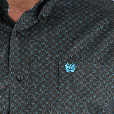 Cinch Mens Geometric Print Shirt