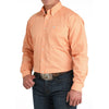 Cinch Mens Geometric Print Shirt Coral - MTW1105964-COR