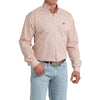 Cinch Mens Geometric Print Shirt Coral - MTW1106105-COR
