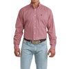 Cinch Mens Geometric Print Shirt Pink - MTW1106100-PNK