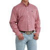 Cinch Mens Geometric Print Shirt Pink - MTW1106100-PNK