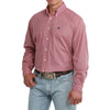 Cinch Mens Geometric Print Shirt Pink - MTW1106100-PNK