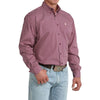 Cinch Mens Geometric Print Shirt Purple - MTW1106110-PUR